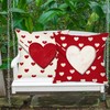 Yssreey Valentine's Day Pillow Covers 18x18 Inch Love Heart Throw