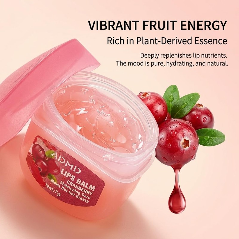 8 Packs Fruit Flavor Mini Lip Balm Set, 8 Pack