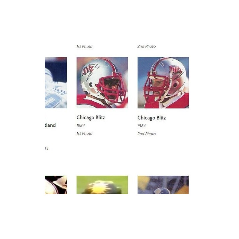 1984 Chicago Blitz USFL Football Gumball Helmets *DIECUT DECALS ONLY*