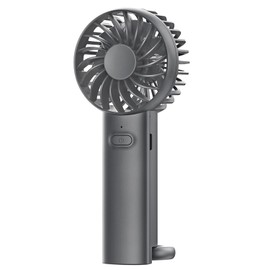 UCLOUDSOME Handheld Portable Powerful Small Fan 6.8H Max Cooling Time, 1200mAh Type-C Rechargeable Personal Battery Operated Mini Pocket Fan with 3 Speeds for Home/Office/Travel/Outdoor - Black