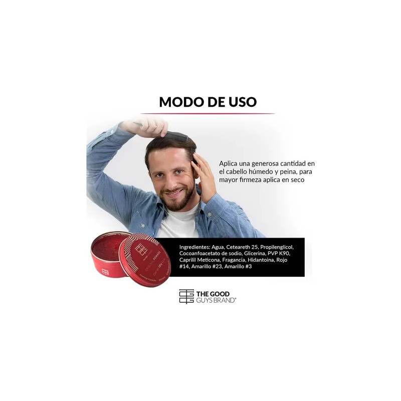 Cera Para Cabello Original The Good Guys Brand Pomade 120g