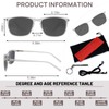 OCCI CHIARI Bifocal Reading Sunglasses for Men 200 UV400 Protection