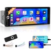 Motorsi Single Din Car Stereo with Wireless Apple Carplay, 6.9