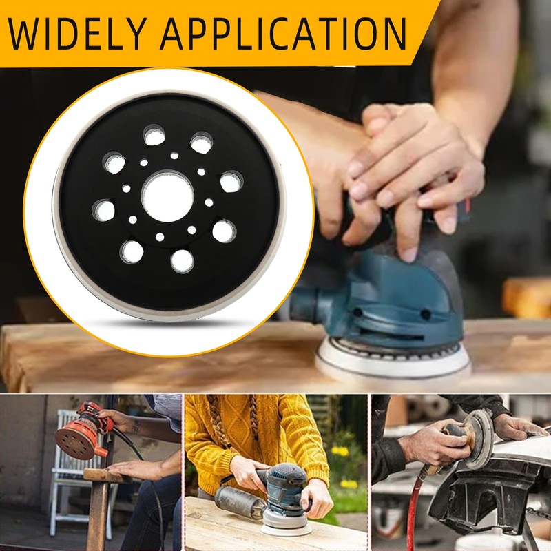 5 Inch 8 Hole Hook and Loop Sanding Pad Replacement