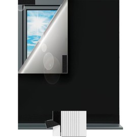 CQGQZYH Skylight Blackout, 100 x 147 cm Window Blackout Portable Skylight Fabric, Sun Protection Window Skylight Roller Blind, No Drilling, Window Blackout Roller Blind for Bedroom