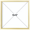 Frametory, 12x12 Floating Picture Frame - Metal Photo Frame -