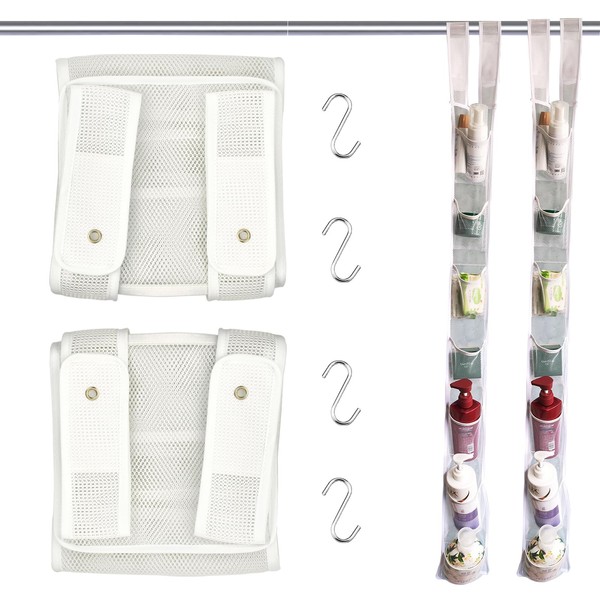 TSBSHum Mesh Shower Caddy Hanging,Hanging Organizer with 7 Pockets,Made of