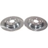 POWERSTOP Rear Pair of Drilled and Slotted Brake Rotors For