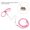 Adjustable Small Pet Harness Leash, Hamster Harness Leash, with Bell