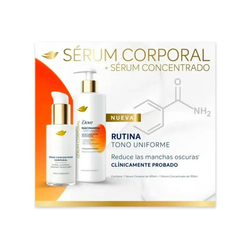 Dove Sérum Corporal Niacinamida Hidratación Uniforme 400 Concentrado 100