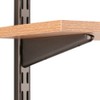 John Sterling 0122-7BRZ Dual Track Wood Shelf Bracket, 7-Inch, Bronze