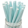 Just Artifacts Premium Boba and Milkshake Paper Straws (25pc, Chevron