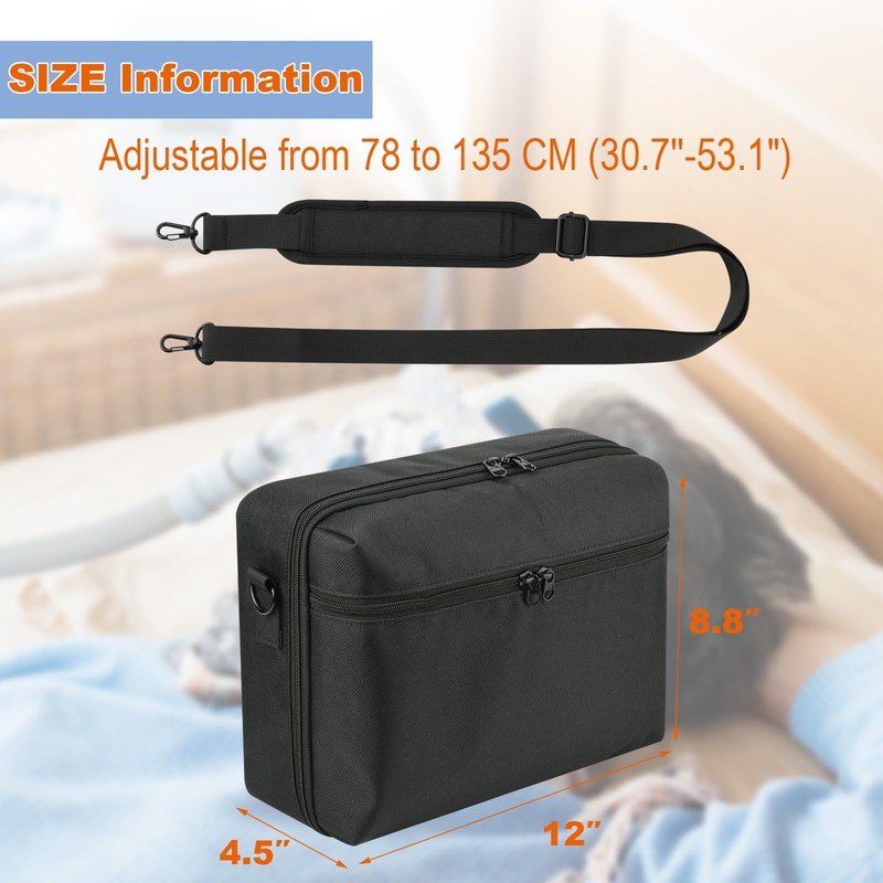 Beautyflier Travel Bag Compatible with ResMed AirMini CPAP Machine and