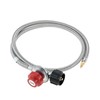 Upgraded 5FT 0-10 PSI Adjustable High Pressure Propane Regulator with