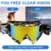 dcas Cool Colourful Motorcycle Goggles, Adjustable UV Protection, Windproof, Anti-Fog