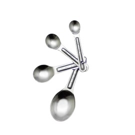 TrueCraftware- Stainless Steel Measuring Spoon Set Includes 1/4 1/2 1 tsp 1 tbsp- Measure Spoon for Baking & Cooking Dry and Liquid Ingredients Spoon Set Kitchen Gadgets