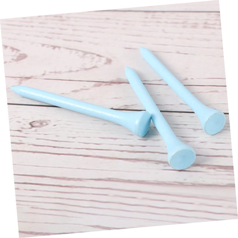 Outanaya 100pcs Long-Lasting Yards Tees Wooden Golf Tees Reduces Friction