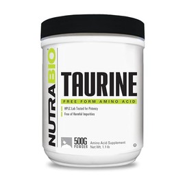 NutraBio 100% Pure Taurine Powder - 500 Grams by NutraBio