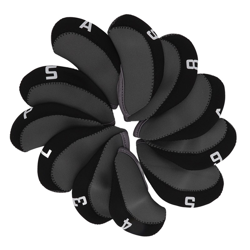 11PCS Golf Club Head Covers Neoprene Numbered Golf Club Head