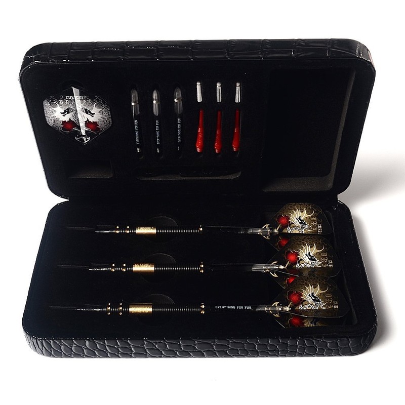 Cuesoul Dragon deluxe soft darts set, with luxury case, 16