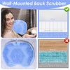 Guduling Shower Feet Scrubber Mat,Silicone Foot Scrubber Mat with Non-Slip