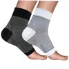 Healeved 2pairs Compression Ankle Support Socks Elastic and Breathable Sports
