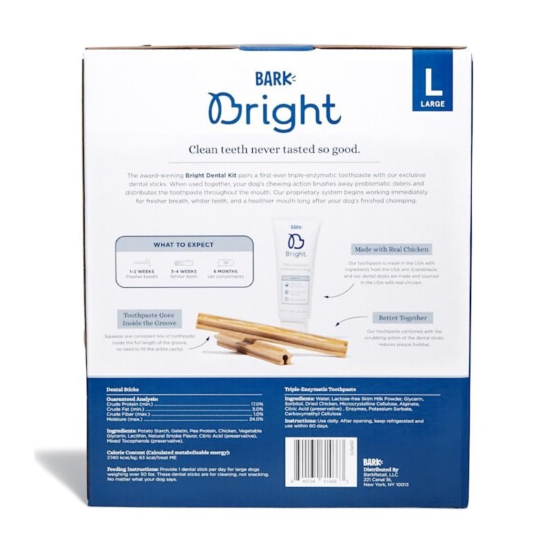 Bark BARK Bright Large Dental Kit for Dogs, 26.29 oz,31