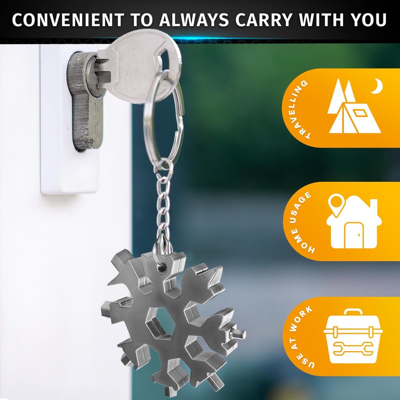 18 in 1 Snowflake Multi Tool for Men Set of