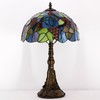 ZJART Tiffany Table Lamp Stained Glass Lamp 12X12X19 Inch Antique