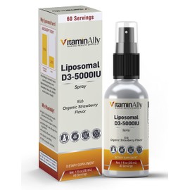 Liposomal Liquid Vitamin D3-5000IU Spray | 2 Month Supply |1 fl oz | Non-GMO | Sugar Free| Gluten Free | Travel Friendly | Supports Bone Health, Immune System and Healthy Mood