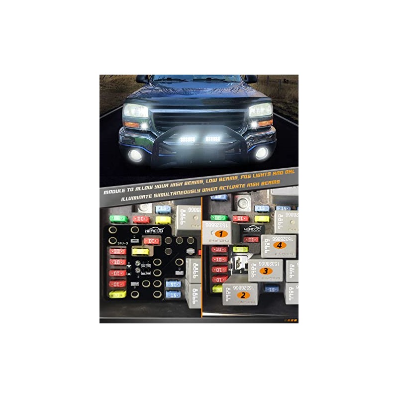 HERCOO Light Module for GM, 8 High Mod Fog lights