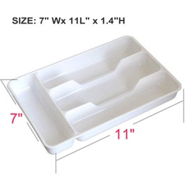 Pack of 2 Small Silverware Tray ,Cutlery Tray, Keeps forks and spoons perfectly stacked by LiangTing