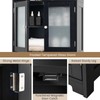 LOKO Tall Bathroom Cabinet, Modern Storage Organizer with Doors &