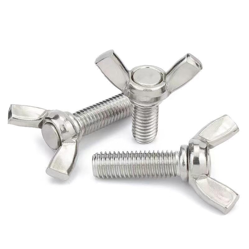 M8-1.25 x 60mm 304 Stainless Steel Wing Butterfly Screws Bolts,Wing