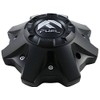 FUEL Matte Black Chrome Rivets Wheel Center Caps One (1)