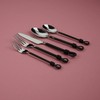 Gourmet Settings Twist and Shout 20-Piece Stainless Steel Flatware Set,