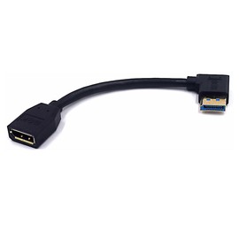 Kework 5.9 Inch DisplayPort 8K Extension Cable, 90 Degree Left Angle DP 1.4 Version Male to DP 1.4 Version Female Adapter Extender Cable, Support 8K@60Hz & 4K@ 144Hz