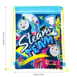 Zawadi Thomas the Tank Engine Kids Drawstring PE Swimming Football Sports Travel Gym School Bag Lightweight, Multicolour, 44 x 33 (11055-1272)