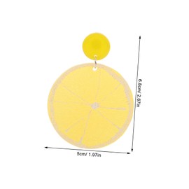 Healvian 1 Pair Cute Orange Shape Dangle Earrings for Women Unique Earrings Lightweight and Comfortable for Parties and Daily Wear Stylish Accessory