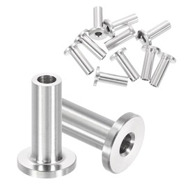 PATIKIL Cable Railing Hardware, 10 Pack T316 Stainless Steel Cable Railing Protector Sleeves Protective Grommet for 5/32" Wire Rope Wood Posts