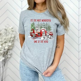 Snowman Truck Rabbit Christmas Tree Rabbit Iron On Transfers for T-Shirts Rub on Transfers Stickers Vinyl Ready to Press Stickers Iron on Decals for T-Shirts Clothing Hoodie DIY Crafts