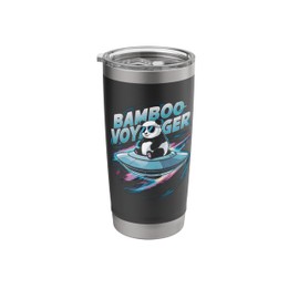 UFO Panda Bamboo Voyager Cosmic Journey Stainless Steel Insulated Tumbler