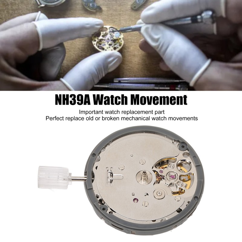 NH39A Automatic Mechanical Movement High Accuracy Alloy Watch Replacement Movement