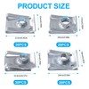 Pack of 100 Sheet Metal Nuts Car, U-Shaped Sheet Nuts,