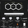 ALLYES LED Hexagon Garage Light, Honeycomb LED Ceiling Lights, 15360LM