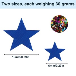 YALiya Confetti, sequins, sequins for crafts, glitter foil confetti, confetti glitter stars sequins, for glitter decoration party, birthday decoration, wedding decoration, confetti decoration (60 g)
