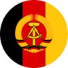 2 x Sticker DDR NVA Emblem Approx. 9 cm Round