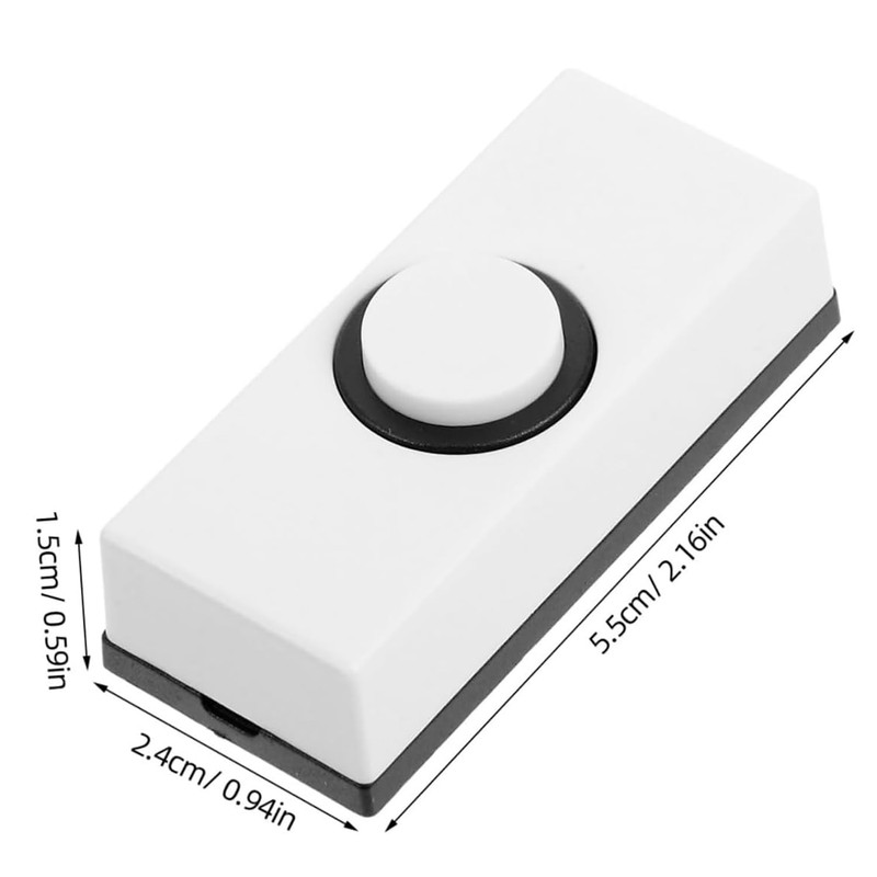 2 Pcs Universal Wired Doorbell - Garage Doorbell Button Chime