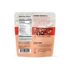 A Dozen Cousins Rice Seasoning Sauce Packets - Season and Prepare Your Own Rice Dishes - 10 Pack - Mexican Red Rice with Tomato and Roasted Garlic - 4 oz Packet