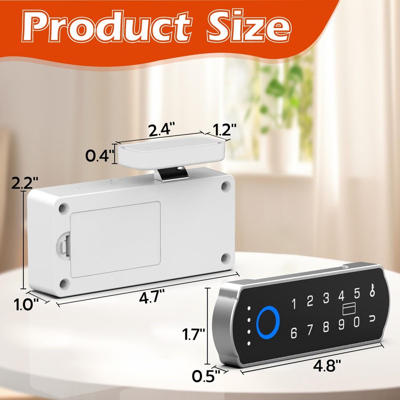 Eseesmart Smart Cabinet Lock, Magnetic Digital Electronic RFID Keyless Bluetooth